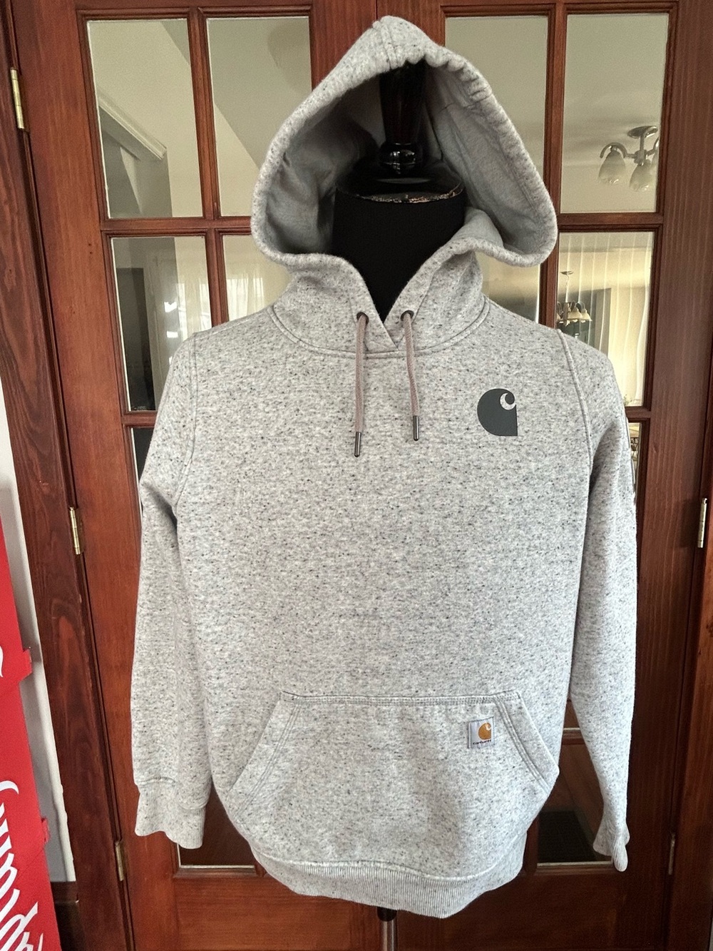 Carhartt Women’s Relaxed Fit Hoodie Heather Grey Size L